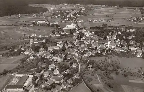 Lossburg, Schwarzwald, mit Freudenstadt gl1959 E4356