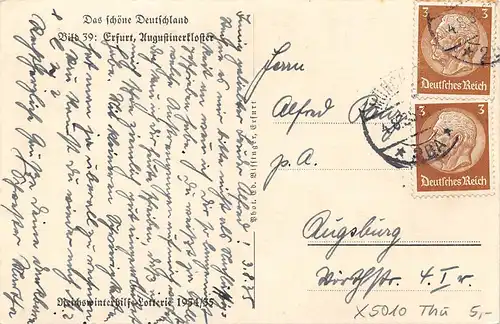 Erfurt Augustinerkloster gl1935 165.017