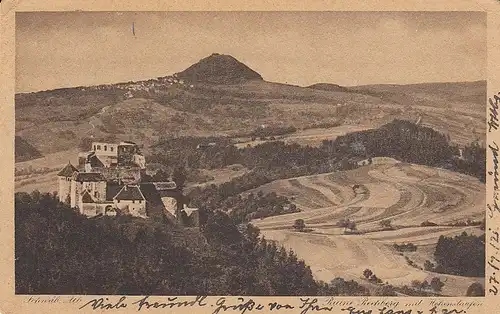 Schwäbische Alb, Ruine Rechberg mit Hohenstaufen gl1921 E4377