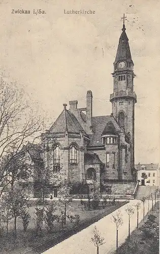 Zwickau/Sa., Lutherkirche gl1915 E4270