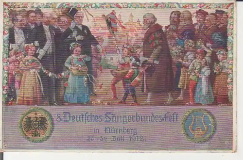 Nürnberg - VIII. Deutsches Sängerbundesfest 1912 Ganzsache gl1912 228.373