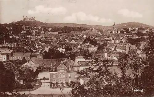 Coburg - Stadtansicht mit Veste gl1926 166.805