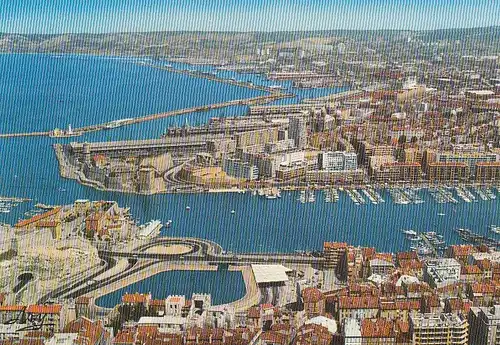 Marseille (B.-du-Rh.) Le Port et l'entrée du tunnel ngl E4410