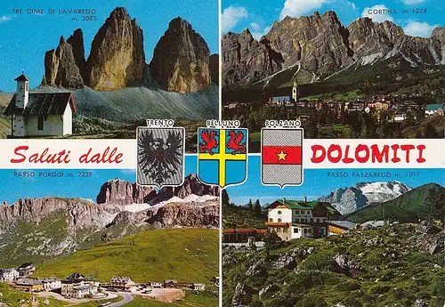 Dolomiti, Mehrbildkarte ngl E3835