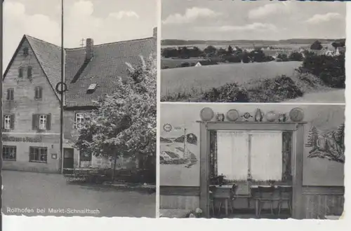 Rollhofen - Gasthaus zum Bahnhof und Panorama gl1966 228.222