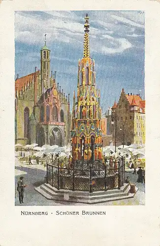 Nürnberg, Schöner Brunnen gl1910? E4505