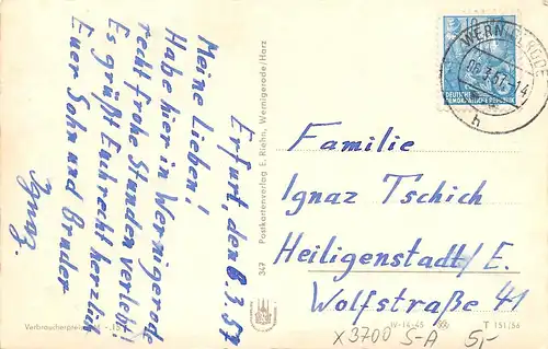 Wernigerode Teilansichten gl1957 165.414