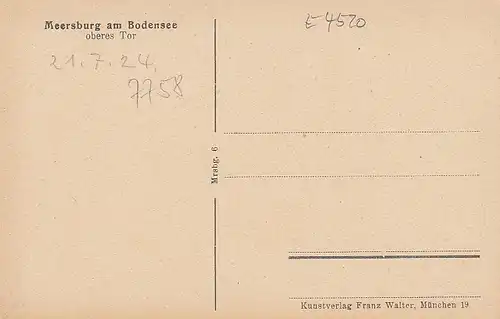 Meersburg Bodensee, Oberes Tor ngl E4520