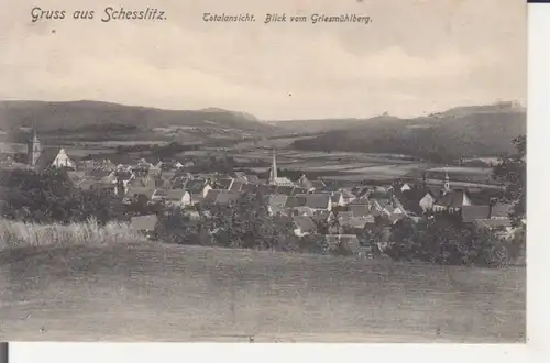 Schesslitz in Oberfranken - Blick vom Griesmühlberg gl1906 228.453