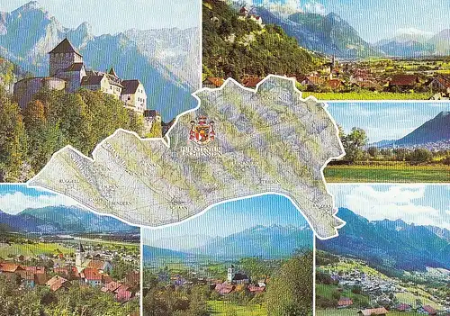 Liechtenstein, Mehrbildkarte ngl E5245