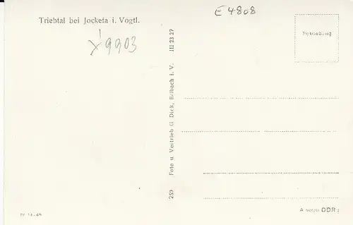 Vogtl. Schweiz, Im Triebtal bei Jocketa gl1929 E4808