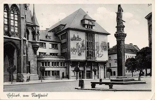Erfurt Partie am Rathaus gl1937 165.066
