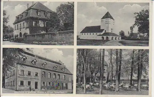 Fischbach - Gasthaus goldene Krone, Kirche, Harsdorf'sches Schloss gl19? 228.326