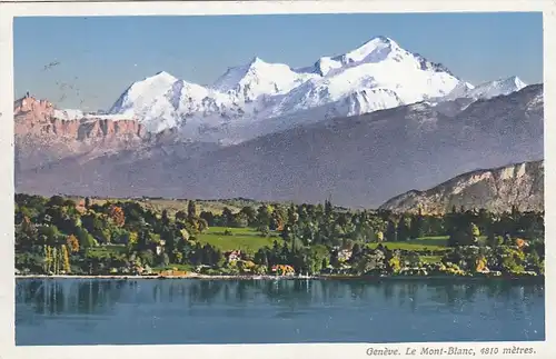 Genève, le Mont-Blanc ngl E6019