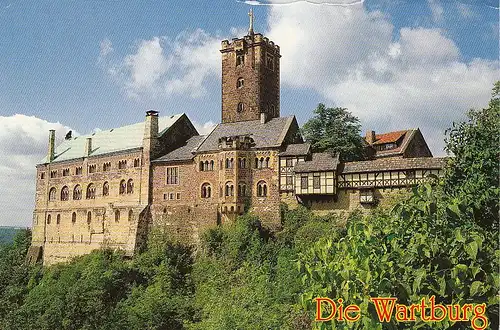 Eisenach, Wartburg, von Südosten ngl E5299