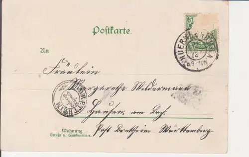 Nürnberg LITHO Teilansichten gl1904 228.358