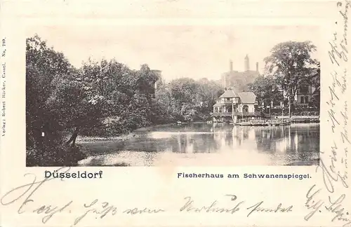 Düsseldorf Fischerhaus am Schwanenspiegel gl1903 165.524