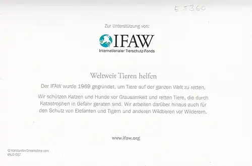 Weihnachten-Wünsche mit IFAW-Doppelkarte ngl E5360