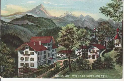 Wildbad Adelholzen Teilansicht gl1908 227.743