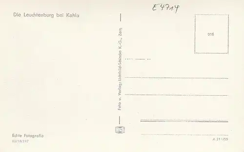 Die Leuchtenburg bei Kahla ngl E4714