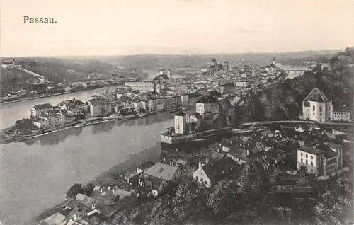 Passau - Zusammenfluss von Inn, Ilz und Donau ngl 167.027