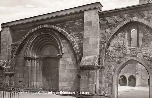 Frankenthal (Pfalz) Portal des Erkenbert-Klosters gl1964 E7468