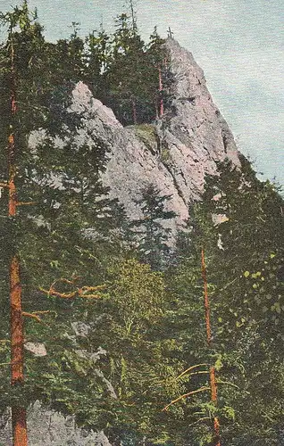 Der Aschenbergfelsen im Lauchagrund ngl E4923
