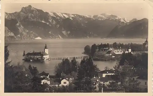 Gmunden mit Schloß Orth gl1939 E4954