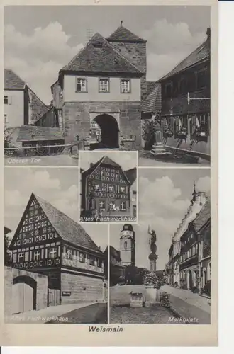 Weismain - Oberes Tor, alte Fachwerkhäuser, Marktplatz gl1944 228.430