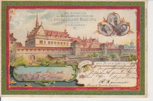 Nürnberg - 50 Jahre Germanisches Museum, Ganzsache 1902 gl1902 228.377