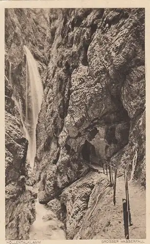 Höllentalklamm bei Garmisch-Partenkirchen, Großer Wasserfall ngl E6270