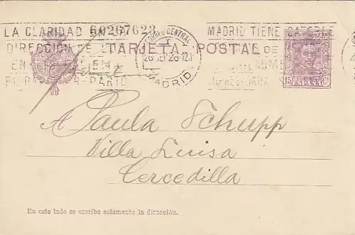 Postkarte an Paula Schupp - Ganzsache gl1928? E7582