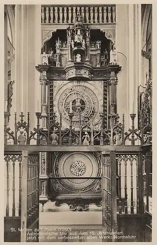 Lübeck, St.Marien, Astronomische Uhr ngl E4522