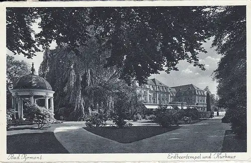 Bad Pyrmont, Erdbeertempel ud Kurhaus ngl E3687