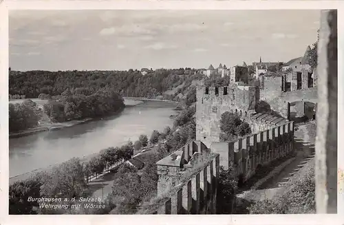 Burghausen a.d. Salzach - Wehrgang mit Wörsee gl1948 167.193