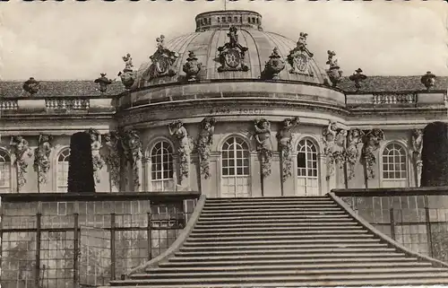 Potsdam, Schloß Sanssouci, Mittelbau gl1964 E4645