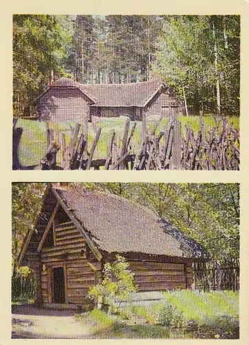 LV Vidzeme, Hand-Mill; Zemgale, Farmlabourers' outhouse ngl E4024