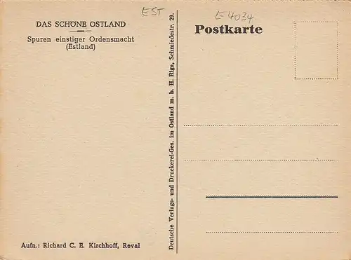 Spuren einstiger Ordensmacht in Estland ngl E4034