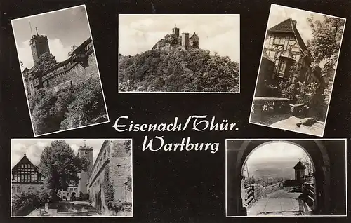 Eisenach, Wartburg, Mehrbildkarte ngl E4202