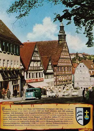 Backnang, Partie am Rathaus gl1988 E6452