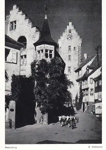 Meersburg Bodensee, Oberes Tor mit Ochsengespann ngl E5072