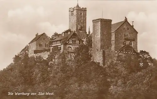 Eisenach, die Wartburg von Südwest ngl E4772