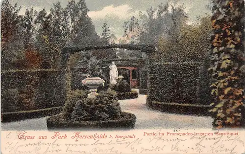 Park Herrenhaide b. Burgstädt Im Promenaden-Irrgarten Sans-Souci ngl1903 165.005