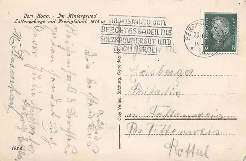 Bad Reichenhall vom Nonn gl1931 165.942