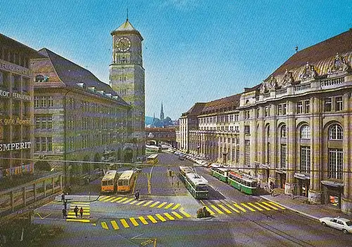 St.Gallen Bahnhofplatz und Hauptpost ngl E4971