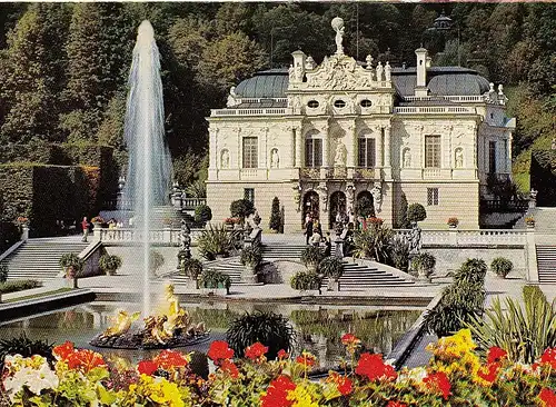 Ettal, Schloss Linderhof, mit Wasserspielen ngl E5108