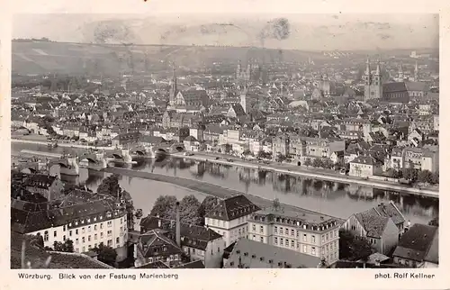 Würzburg - Blick von der Festung Marienberg gl1941 167.444