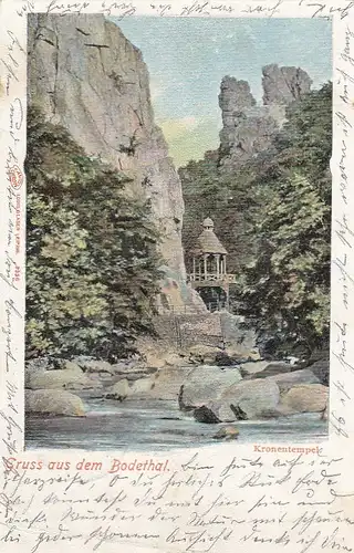 Bodetal im Harz, Kronentempel gl1901 E6606