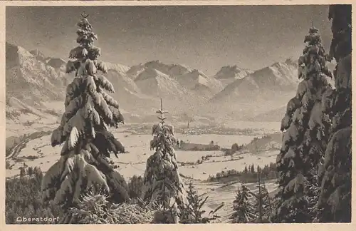 Oberstdorf, Allgäu, Winterpanorama gl1922 E7925