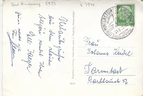 Urlaubsgrüße aus dem Ostrachtal im Allgäu gl1958? E7941